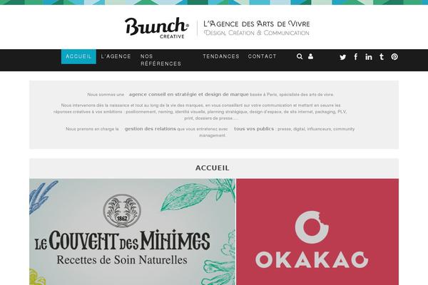 Valenti Child theme site design template sample