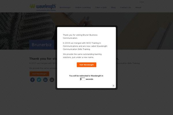 brunerbiz.com site used Wavelength