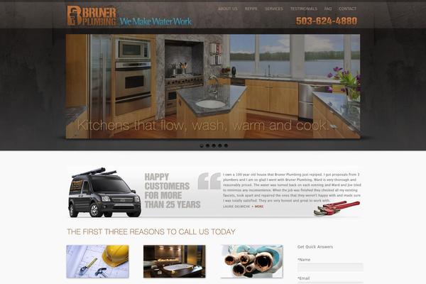 inFocus theme site design template sample
