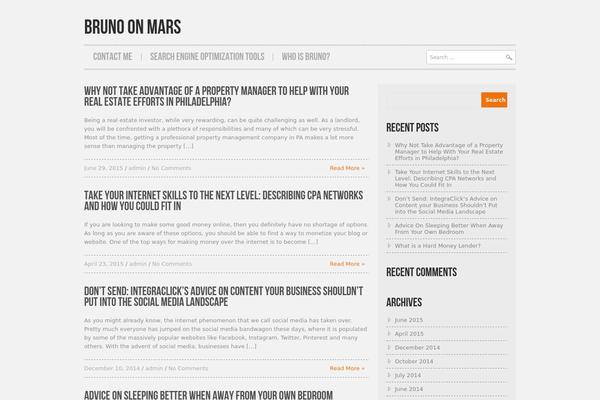 Hannari theme site design template sample