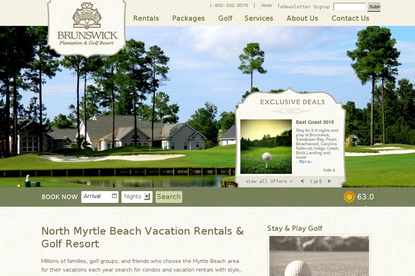 brunswickvillas.com site used Brunswick
