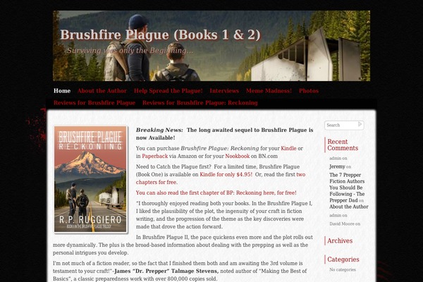 Zombie Apocalypse theme site design template sample