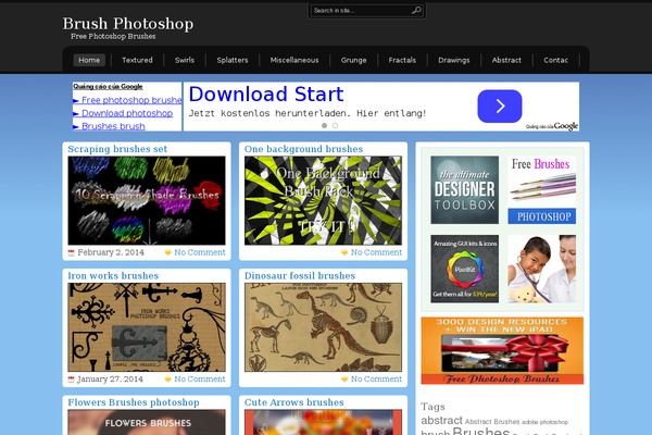 brushphotoshop.net site used Showfolio