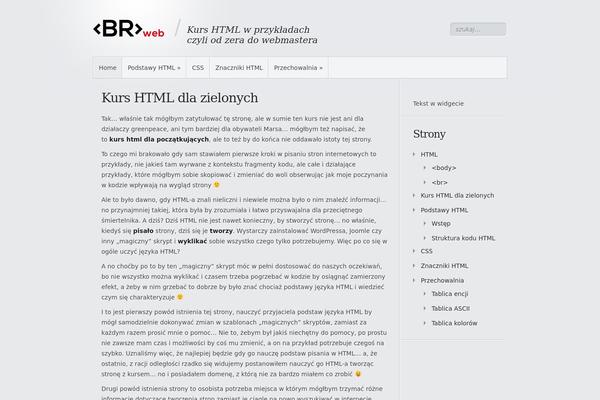 Minimal theme site design template sample
