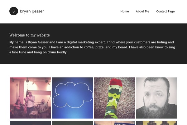 Modern Portfolio Pro theme site design template sample