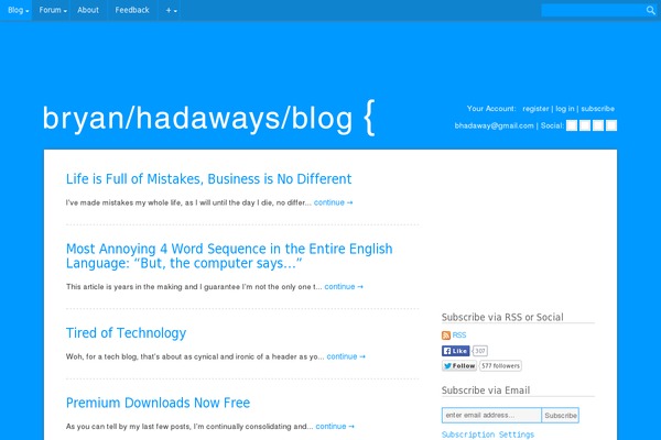 Bryan theme websites examples