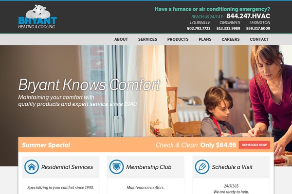 bryanthvac.com site used Bryant