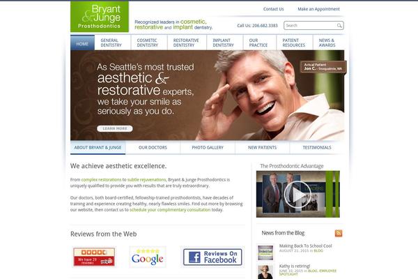 Inspire theme site design template sample