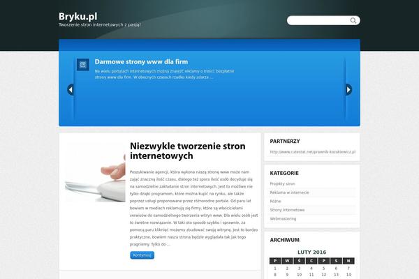 Calypso theme site design template sample