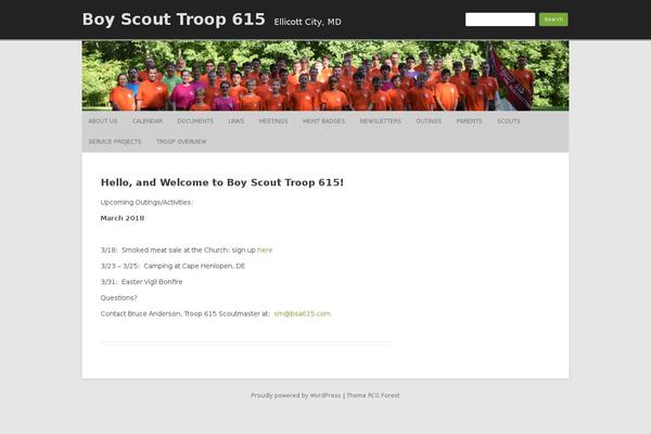 RCG Forest theme site design template sample