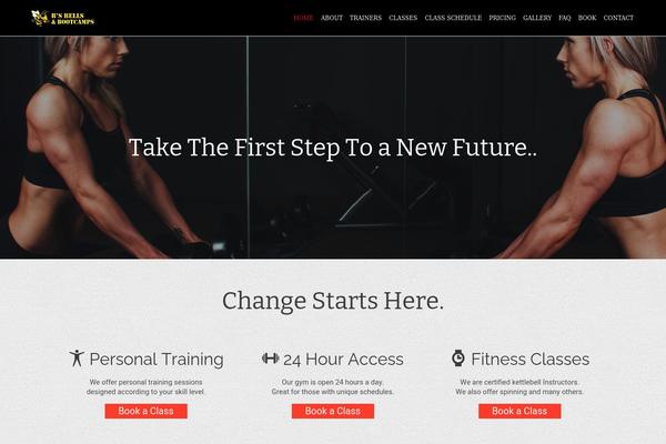 Fitness-wellness theme site design template sample