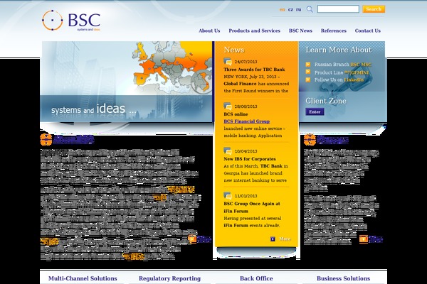 Bsc theme site design template sample
