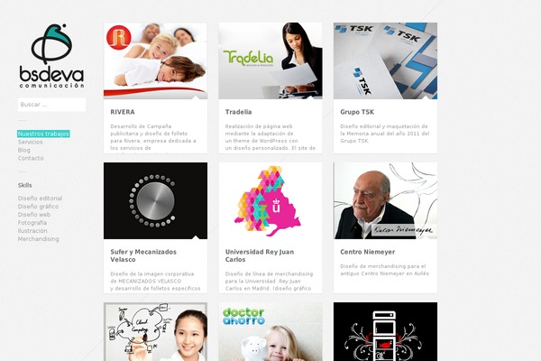 Gridlocked theme site design template sample