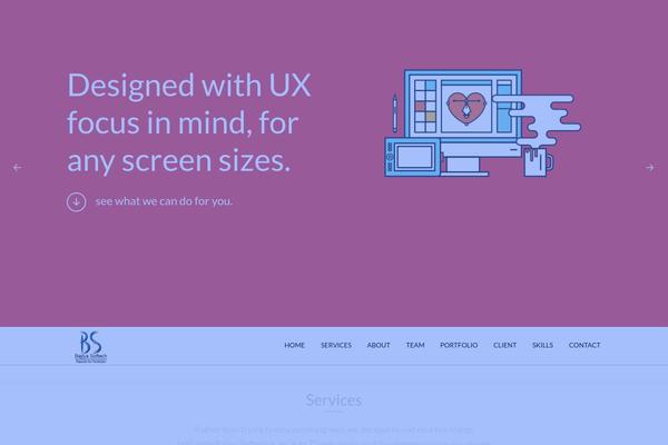 OneEngine theme site design template sample
