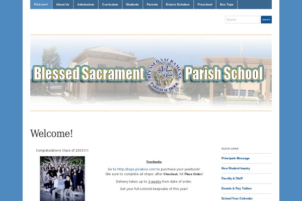 Academica theme site design template sample