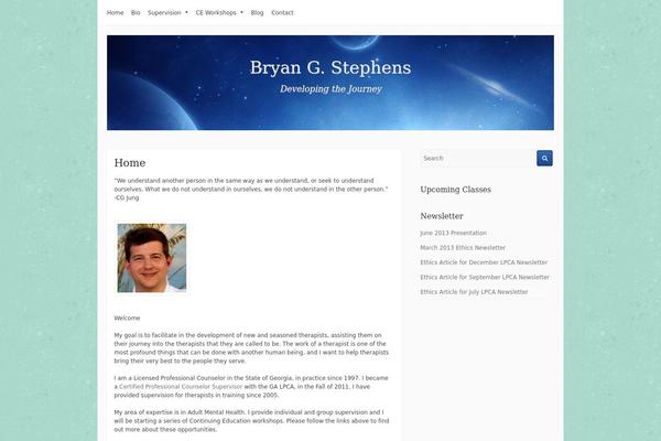 Galaxy theme site design template sample