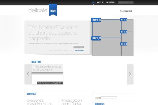 DelicateNews theme site design template sample
