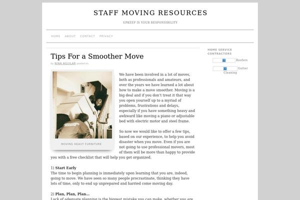 Brunelleschi theme site design template sample
