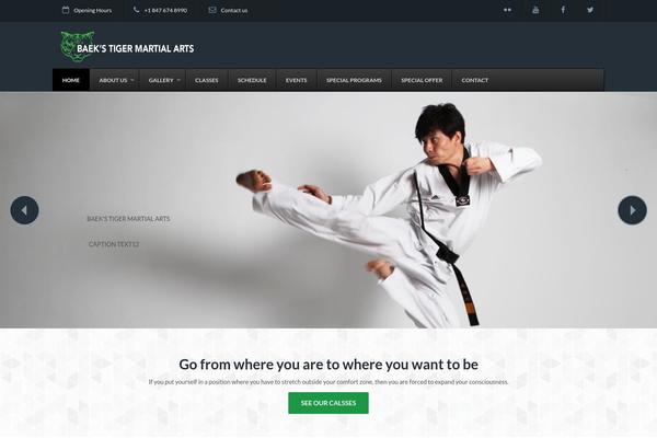 Gym theme site design template sample