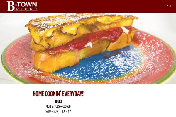 Pizza-restaurant theme site design template sample