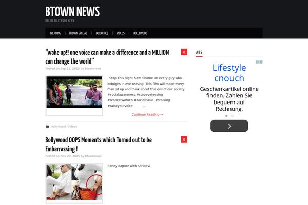 News Portal theme site design template sample