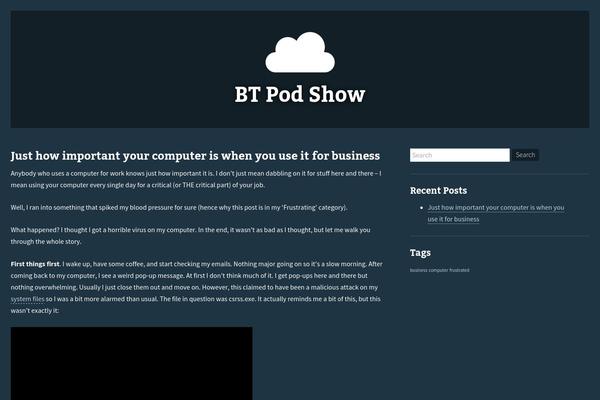 btpodshow.com site used Cobalt Blue