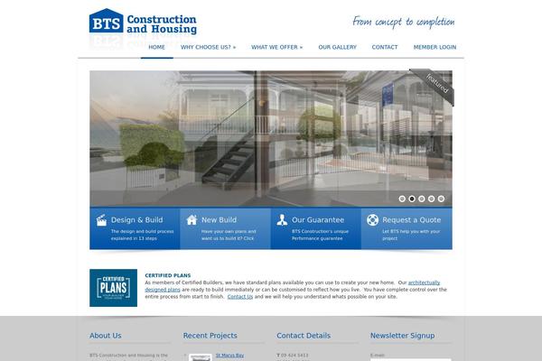 Cold theme site design template sample