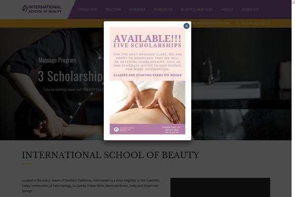 Academia theme site design template sample