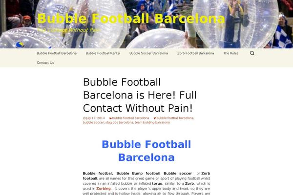 Twenty Thirteen theme site design template sample