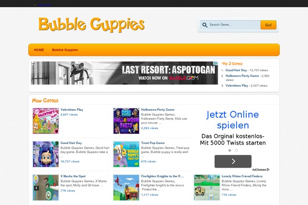 Durus theme site design template sample