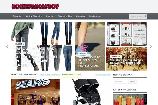Gadgetine theme site design template sample