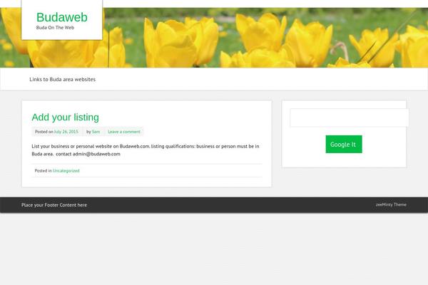 zeeMinty theme site design template sample