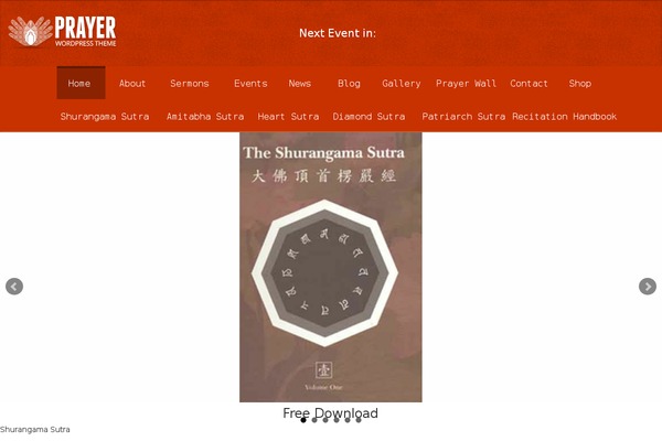 buddhistholybook.org site used Prayer