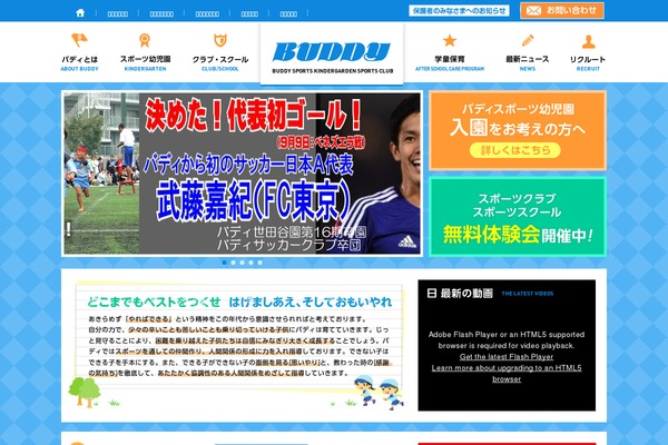 Buddy theme site design template sample