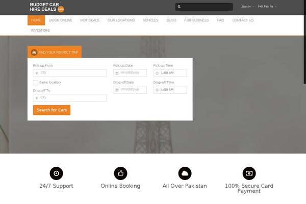 Traveler theme site design template sample