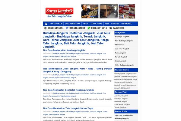 budidayajangkrik.com site used Toko Landing