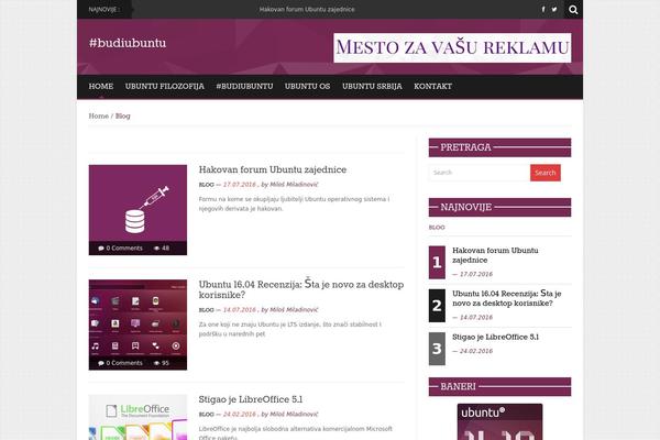 News Mix Light theme site design template sample