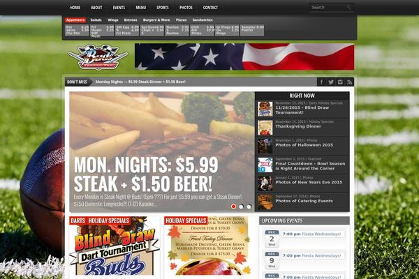 Gameday theme site design template sample
