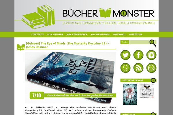 Monster theme site design template sample