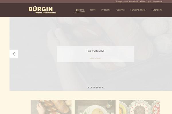 buergin-baeckerei.ch site used Cookbook