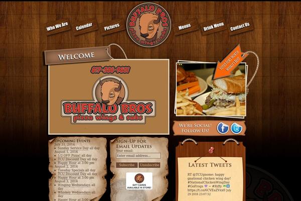 Buffalo theme site design template sample