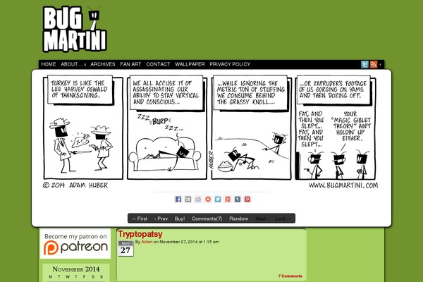 bugcomic.com site used Easel-bugmartini2