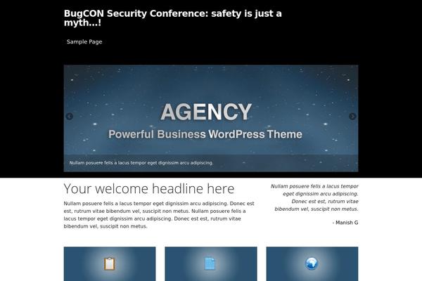 Agency Theme theme site design template sample