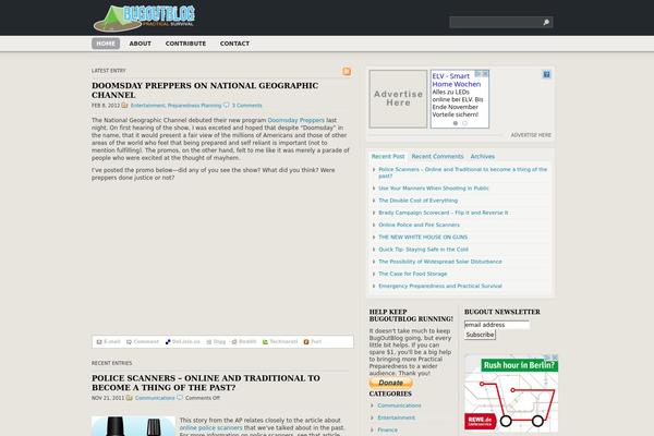 Daily Press theme site design template sample