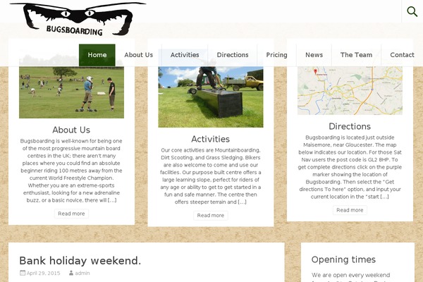 Radiate theme site design template sample