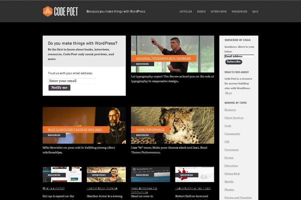 A8c theme site design template sample