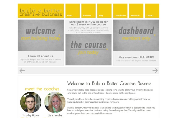 buildabettercreativebusiness.com site used Metro