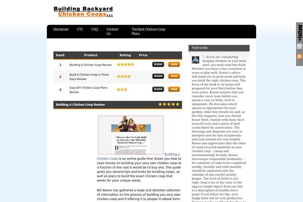 buildingbackyardchickencoops.com site used Easyreview