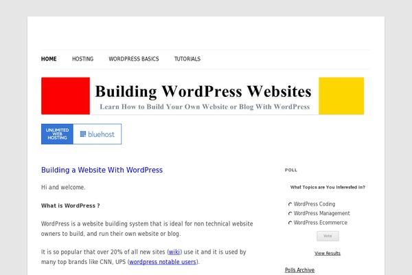 Site using Wpoptimiser plugin