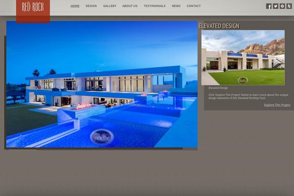Redrock theme site design template sample